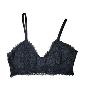 Victoria's Secret Women's Lace Bralette Size M Black